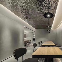 厂家直供碳晶护墙板竹炭木金属板集成墙板墙面装饰板板波浪纹镜面