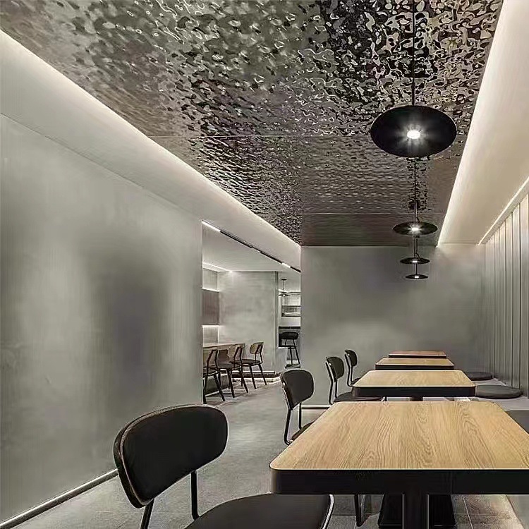 厂家直供碳晶护墙板竹炭木金属板集成墙板墙面装饰板板波浪纹镜面