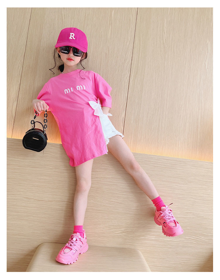 Cute Letter Solid Color Polyester T-shirts & Blouses display picture 1