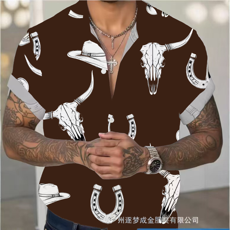 2025 Cross-Border Cotton and Linen Short-Sleeve Men's Shirt with Buttons, Cotton Turn-Down Collar Camp Shirt, Beach Casual Pocket Shirt 2025 Cross-Border Cotton and Linen Short-Sleeve Men's Shirt with Buttons, Cotton Turn-Down Collar Camp Shirt, Beach Casual Pocket Shirt