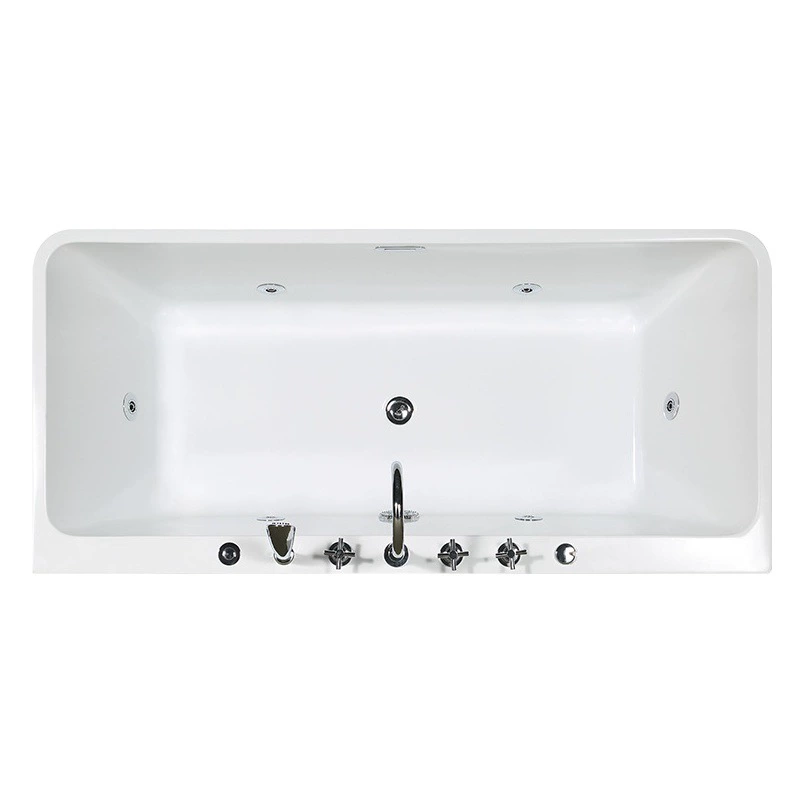 Прямоугольная массажная ванна для серфинга Акриловая Бытовая ванна с постоянной температурой Гостиничная отдельно стоящая двойная Ванна