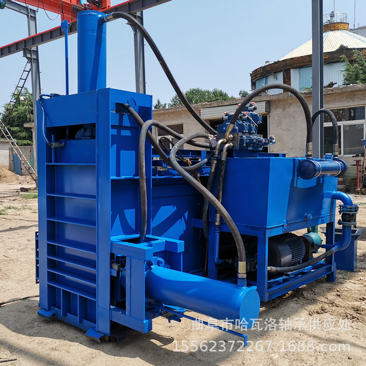 苜蓿草甜叶菊打包机 麦糠稻壳打包套袋机 干草秸秆粉碎打包机