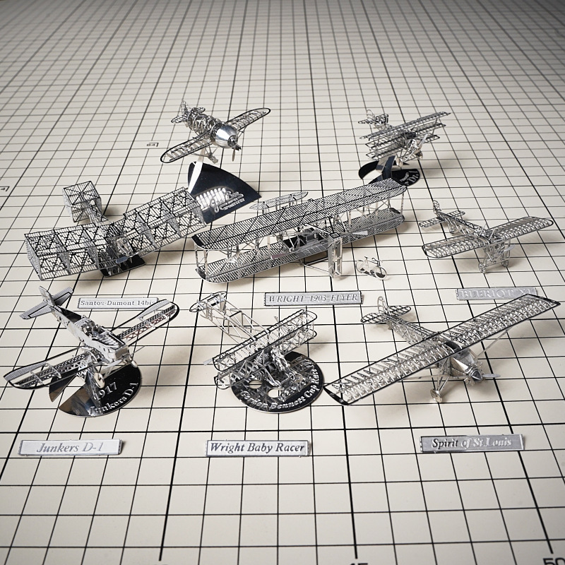 Steel Golem Wholesale Flying Home All Metal Alloy DIY Hand Assembled Model Aircraft Model Skeleton Difficulty