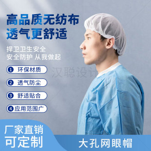 Disposable Head Mesh Cap Factory Workshop Hygiene Cleaning Dustproof Manufacturer Wholesale
