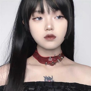 Diablo Punk Gothic Niche Choker Collar Collar Necklace All-Match Subculture Spice Girl Harajuku Style