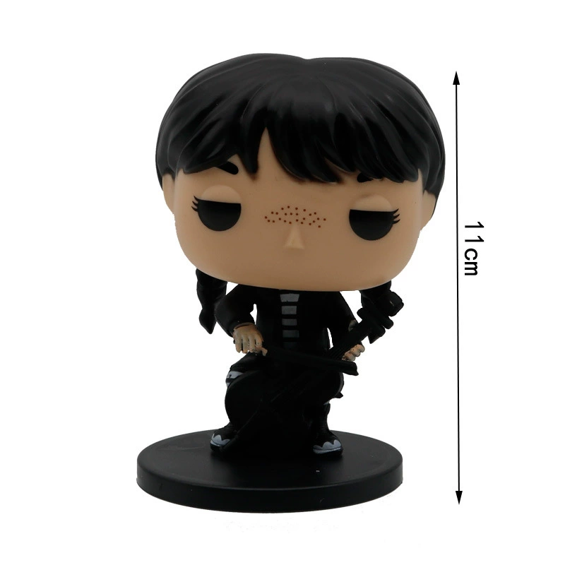 Cross -border POP 4 -inch Wednesday Adam's hand -n офисная модель 2 модели с базовым тортовым декором