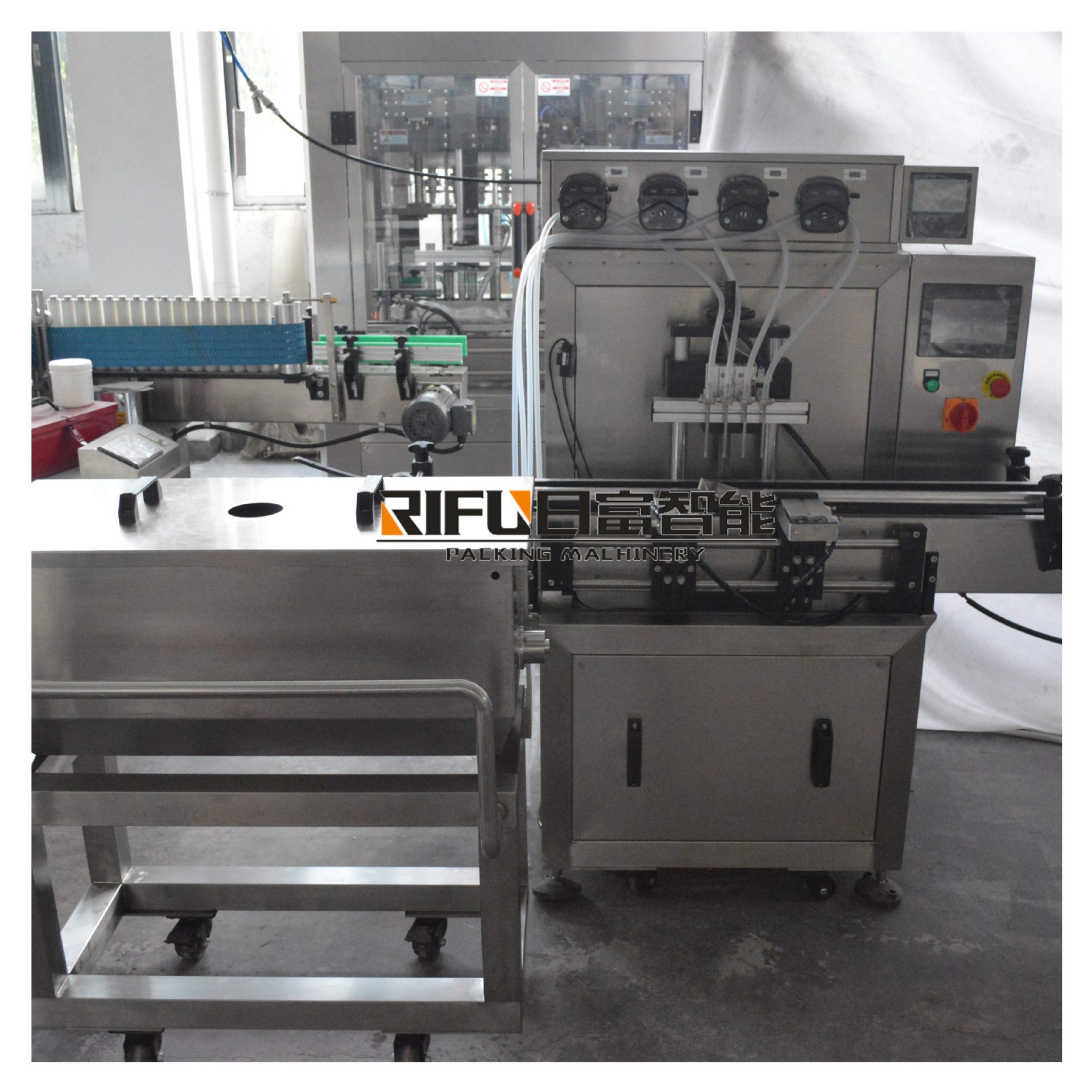 全自动蠕动泵灌装设备   自动伺服旋盖机  蠕动泵小剂量生产线