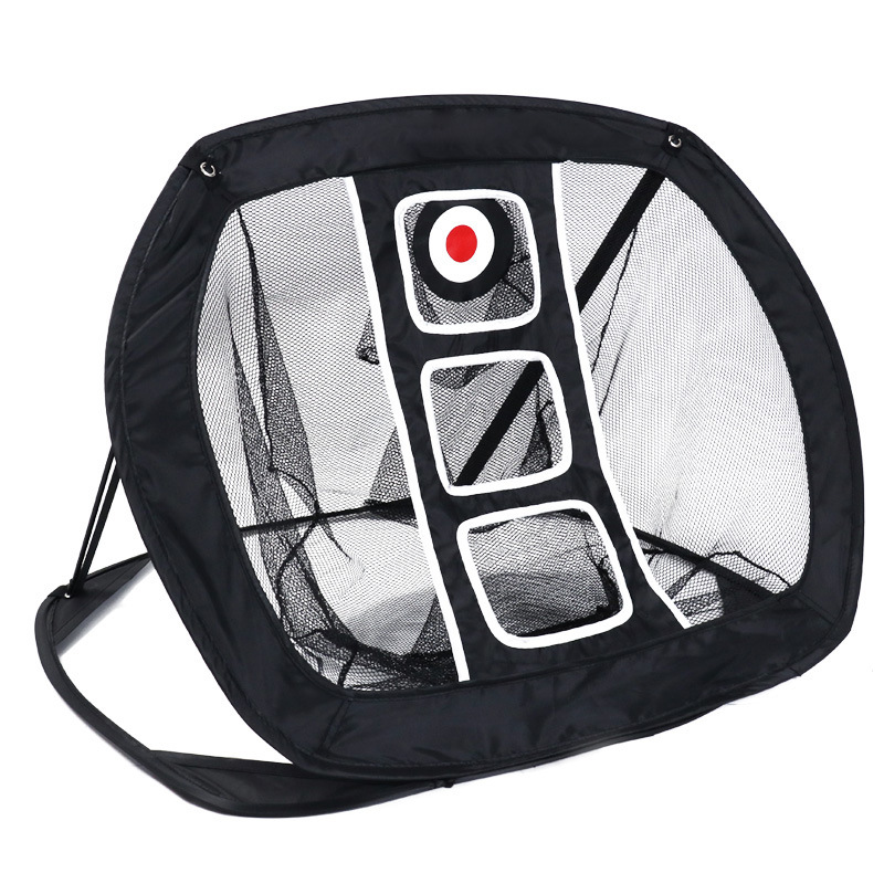 La práctica del golf neto de corte interior varilla neta práctica cuadrada neta plegable pelota neta de golf suministros de práctica de interior