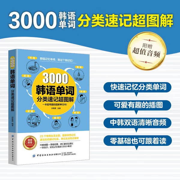 3000 Korean word classification shorthand super graphic illustration