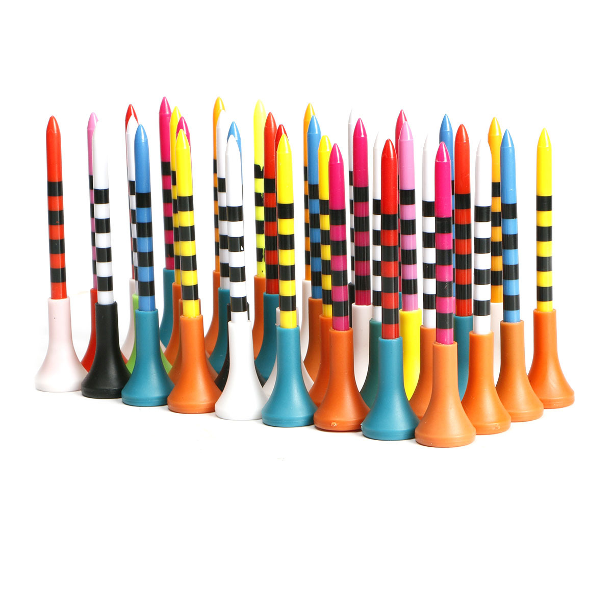 Golf nail TEE asiento de bola de plástico 83mm manga de goma suave cubierta de la cabeza servir bola Golf tee titular de la bola Nuevo