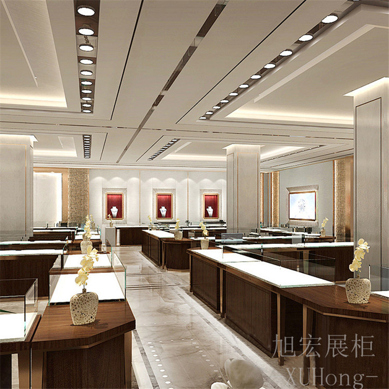 高端产品陈列柜展厅珠宝展示柜证书奖牌货柜玻璃首饰摆放珠宝台
