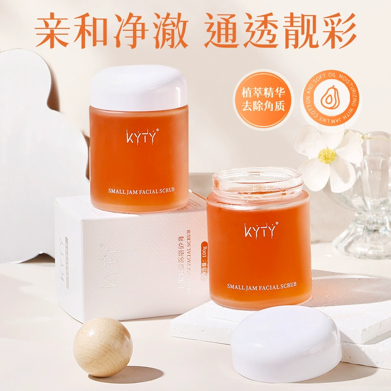 KYTY Little Jam Скраб для лица Экстракт растений Отшелушивающий очищающий поры Увлажняющий омолаживающий осветляющий скраб