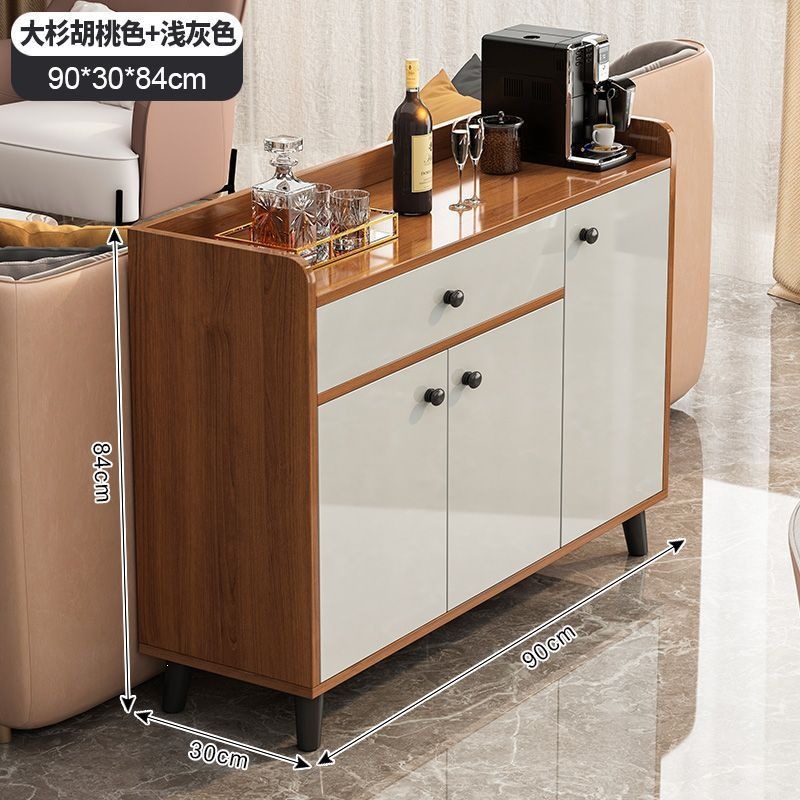 Fábrica de venta directa armario de comedor armario de almacenamiento lujo ligero moderno contra la pared en una sala de estar familiar simple armario de té cocina