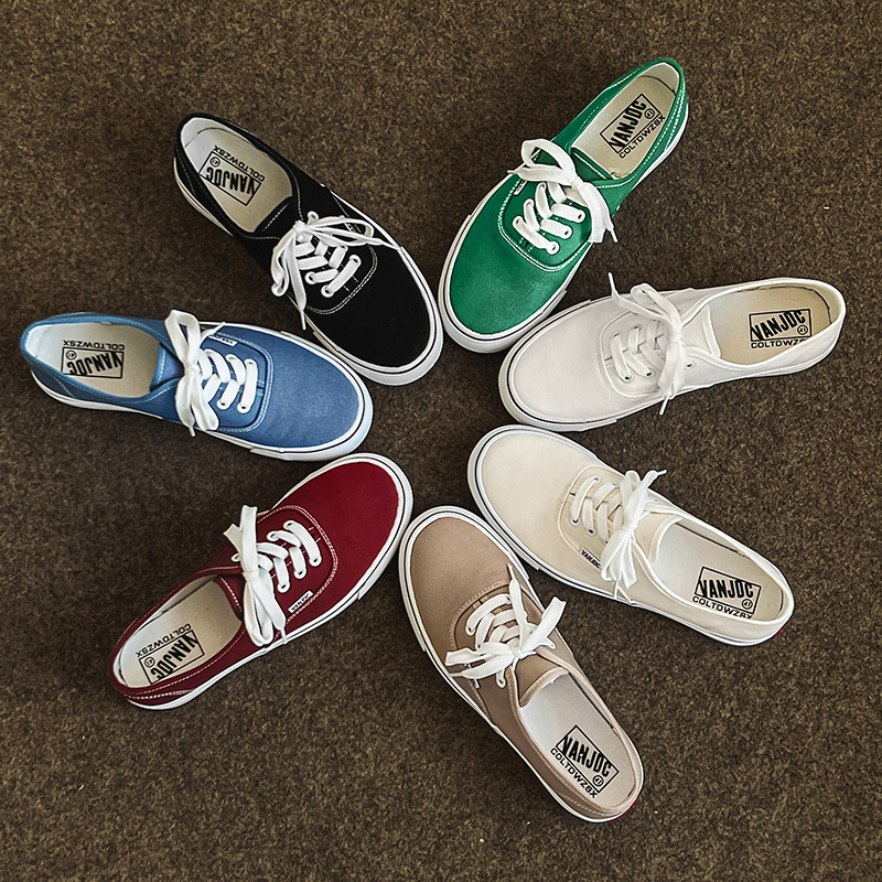 2025 Super Popular Canvas Shoes Classic Shoes Hong Kong Style Versatile Casual Shoes K-Style Ulzzang Niche Board Shoes