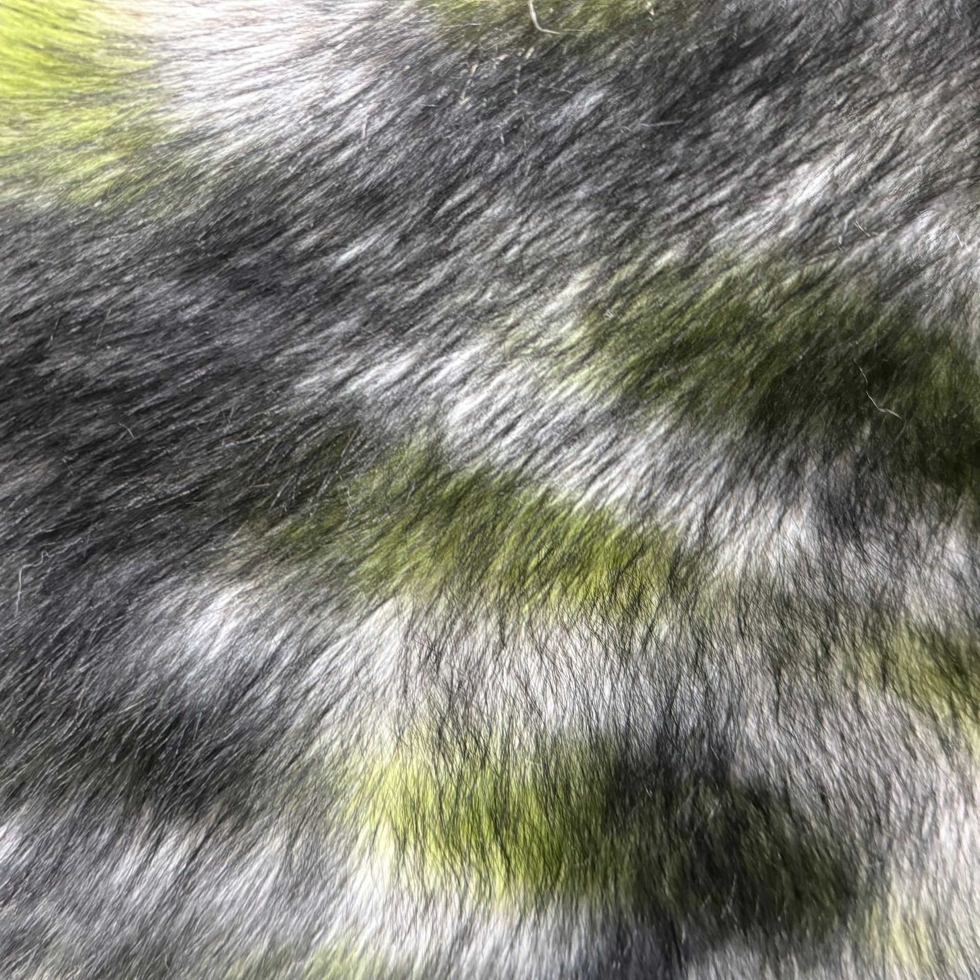 狐狸毛染尖提花毛绒面料服装毛绒玩具沙发鞋帽抱枕布料