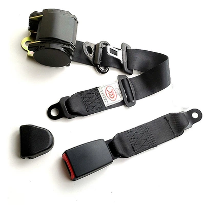 Fully Automatic Three-Point Seat Belt for Passenger Cars, Trucks, and Jeeps, Automatic Retractable Universal Driver's Seat Belt (Car seat belt) - k3-galvanized-3m-30cm-fully-enclosed-webbing-base