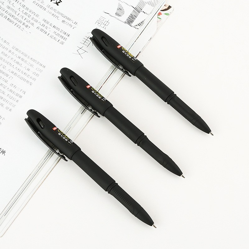 Suministros de oficina Jinzun, bolígrafo de gel de gran capacidad 1.0, bolígrafo de firma con cuerpo mate, tinta negra, artículos de papelería al por mayor