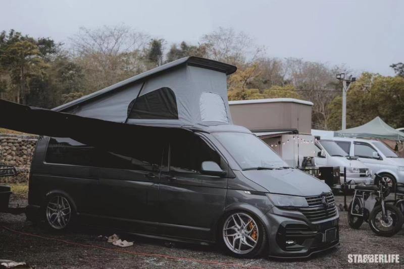 Suitable for Volkswagen Caravelle Multivan T6 T6.1 Abt Overseas R Version Wide Body Kit Front Lip Rear Lip Side Skirts