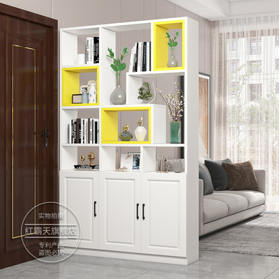 The door Entrance Shoe cabinet one screen Partition cabinet a living room Simplicity modern Household 0 Wall Wood Locker