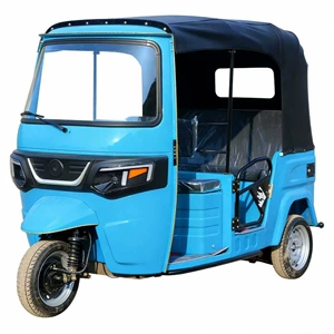 Tuk-tuk, a fuel-powered passenger tricycle, is exclusively for export and features a rainproof enclosed cabin for passenger transportation