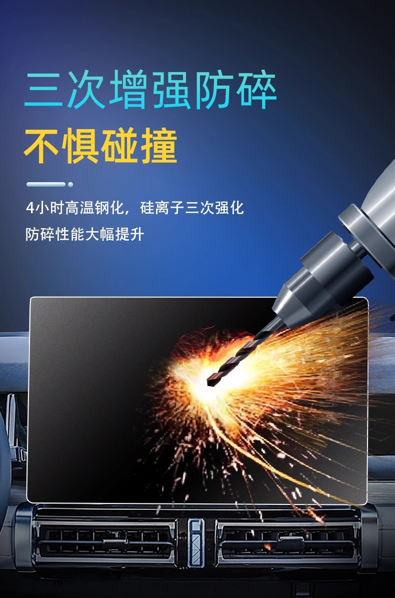 Chery iCAR03 Screen Tempered Film Central Control Film Navigation Modification Parts Interior Decoration Accessories Supplies Special