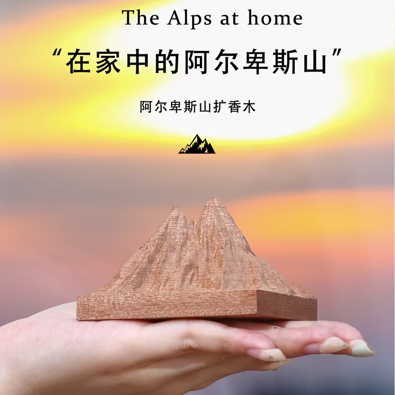 阿尔卑斯山香薰精油拓香器家用室内卧室扩香石摆件车载随身扩香木|undefined