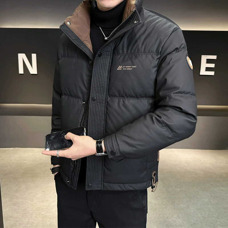 B317-Y8816 зимний пуховик мужской зимний 2024 новый кожаный пух теплая куртка