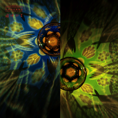 58C1中國博物館海晏河清手工玻璃杯浮雕杯子復古新婚聖誕節禮