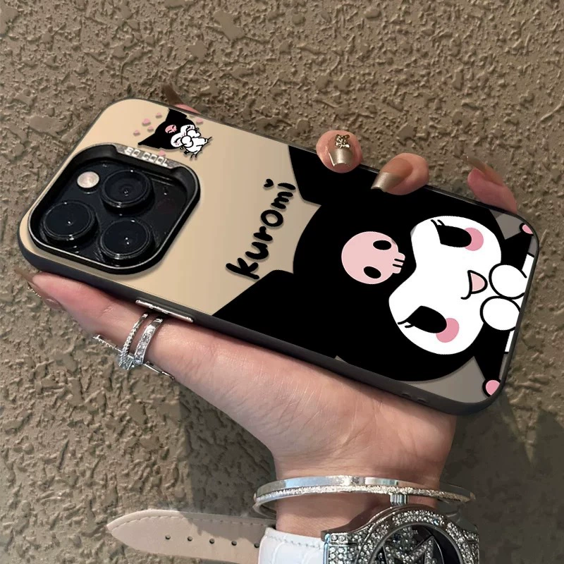 Kuromi подходит для Apple 15 цвет серебро корпус iPhone14pro креативный 13/11promax заморозка защитный случай