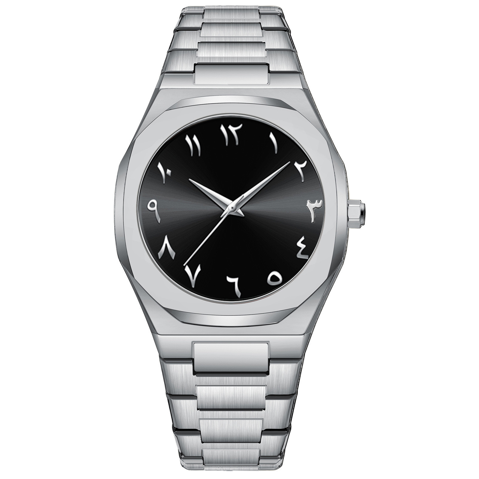 Silver black matte shell (alloy)