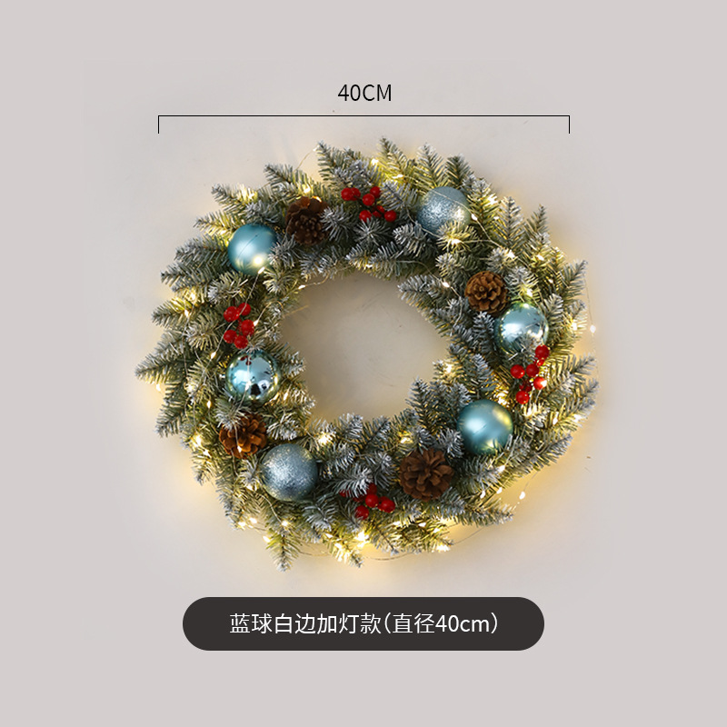 Amazon popular guirnalda de Navidad ratán 40/50/60cm decoración de Navidad Garland decoración escena diseño