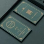 直接烫金无色定制名片