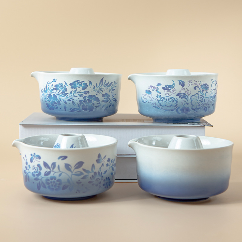 跨境日式带嘴抹茶碗抹茶套装百本立茶筅立鎏金釉窑变抹茶套装茶拨|undefined