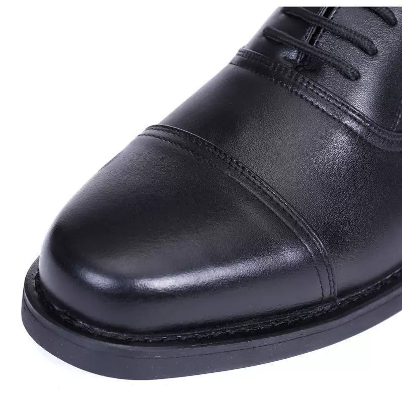 Простые ножки с тремя шарнирными кожаные туфли из коровьей кожи шнуровка бизнес трехсексовая обувь безопасности