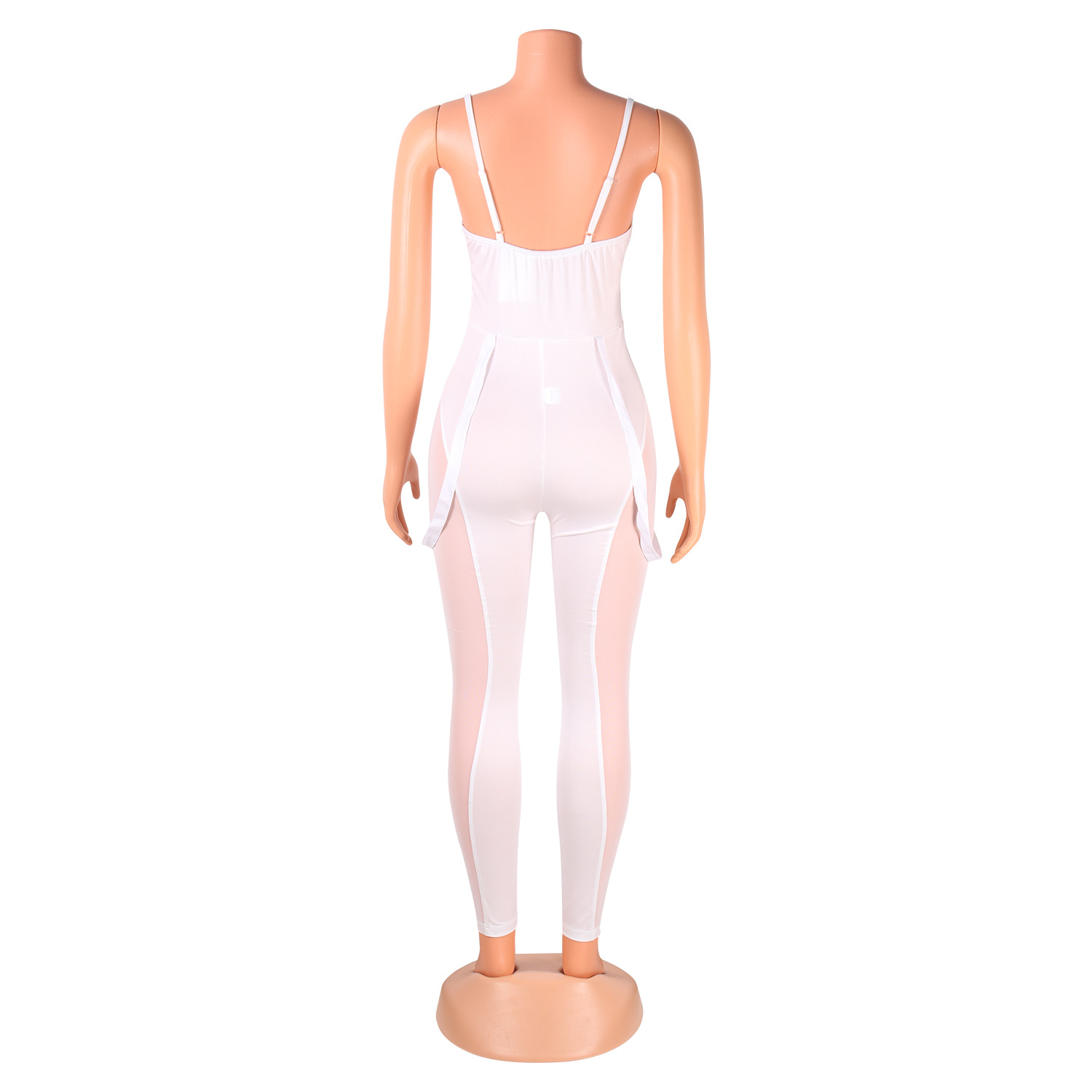 Women's new fall gauze see-through sexy suspender jumpsuits_voghion.com