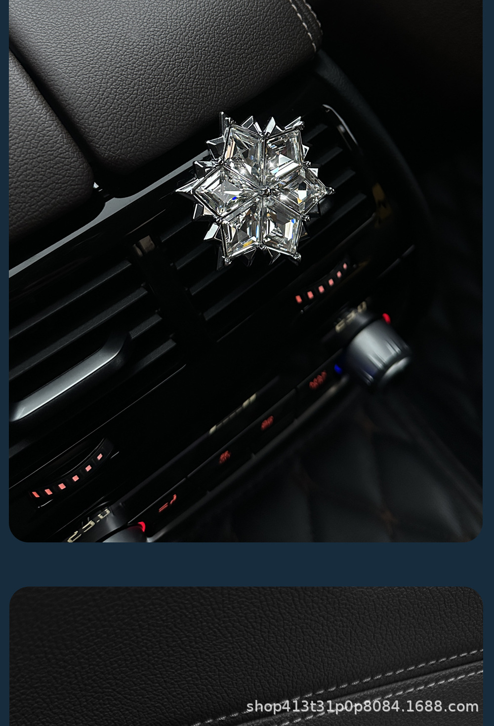 Pangpai 26 Types of Car Air Freshener Crystal Snowflake Perfume for Car Air Vents, Long-Lasting Light Fragrance for Women, High-End Fragrance