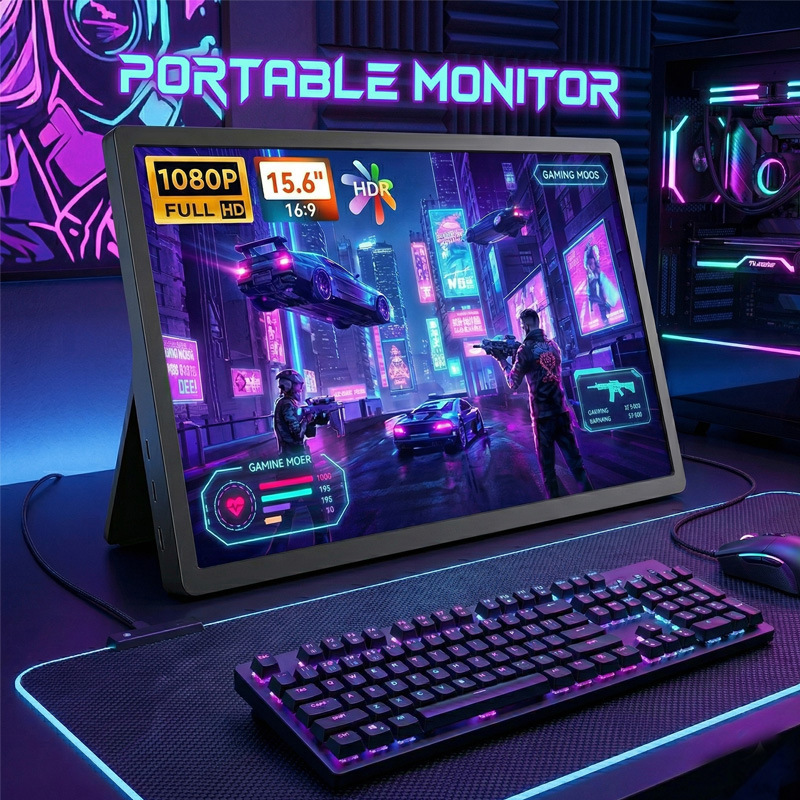 Computer Monitor 15.6inch Portable Monitor Screen Splitter Expansion Monitor Dual Screen Monitor Laptop Computer Monitor 15.6inch Portable Monitor Screen Splitter Expansion Monitor Dual Screen Monitor Laptop