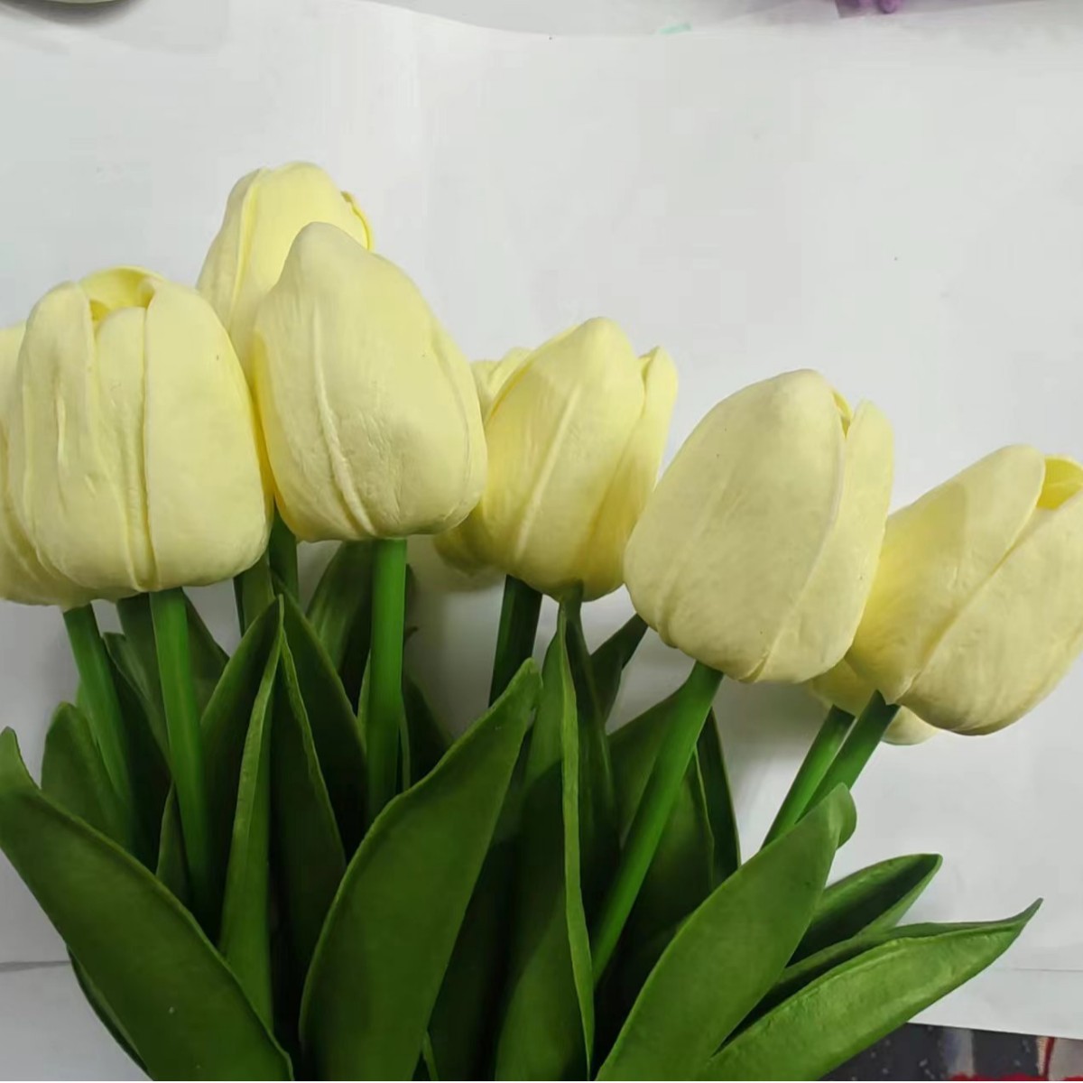 PU 시뮬레이션 튤립-노란색