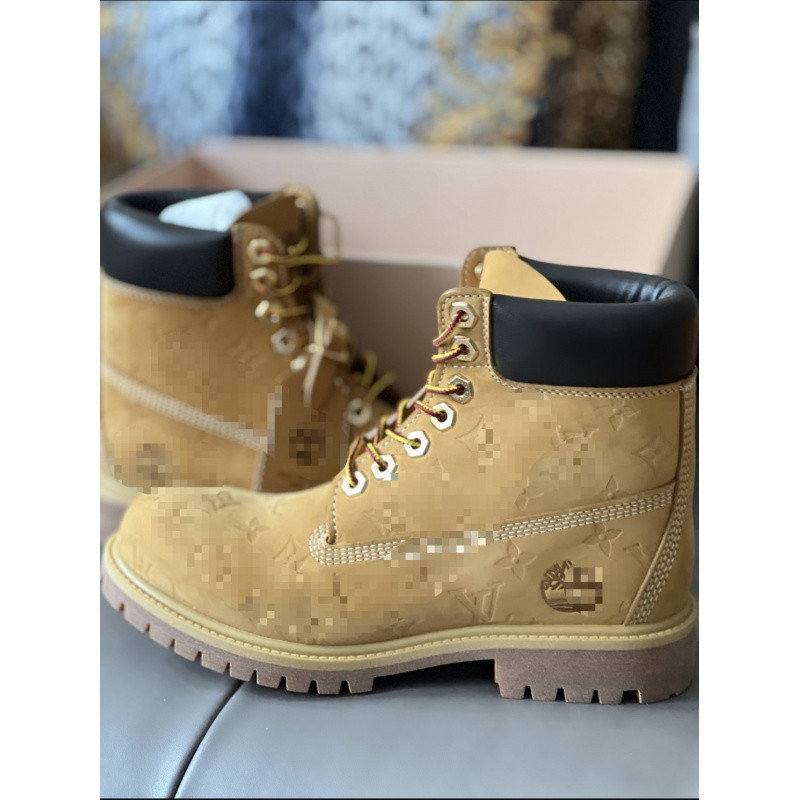 Putian Pure Original Timberland Kick Not Rotting Yellow Martin Boots High-Top Waterproof Warm Height Increasing for Men and Women
