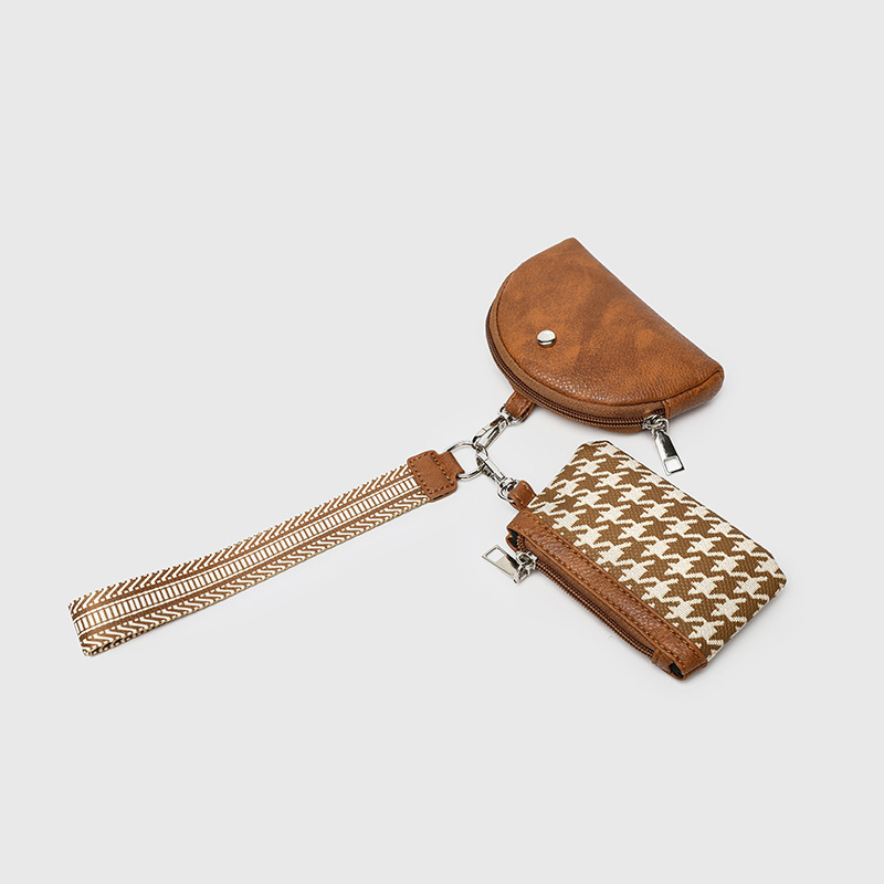 Lulu Coin Purse Mini Bag Multi-functional Fashion Portable Simple Bank Card Bag Mini Cow Key Bag