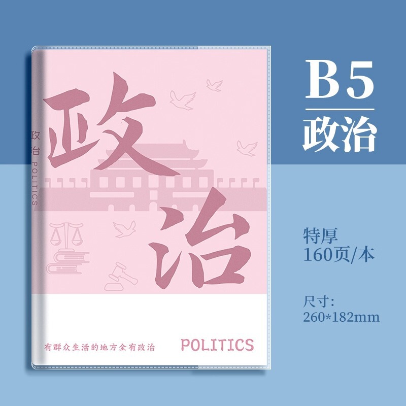 分科目笔记本子加厚高中生初中生专用b5全套七科学科课堂分科错题|undefined