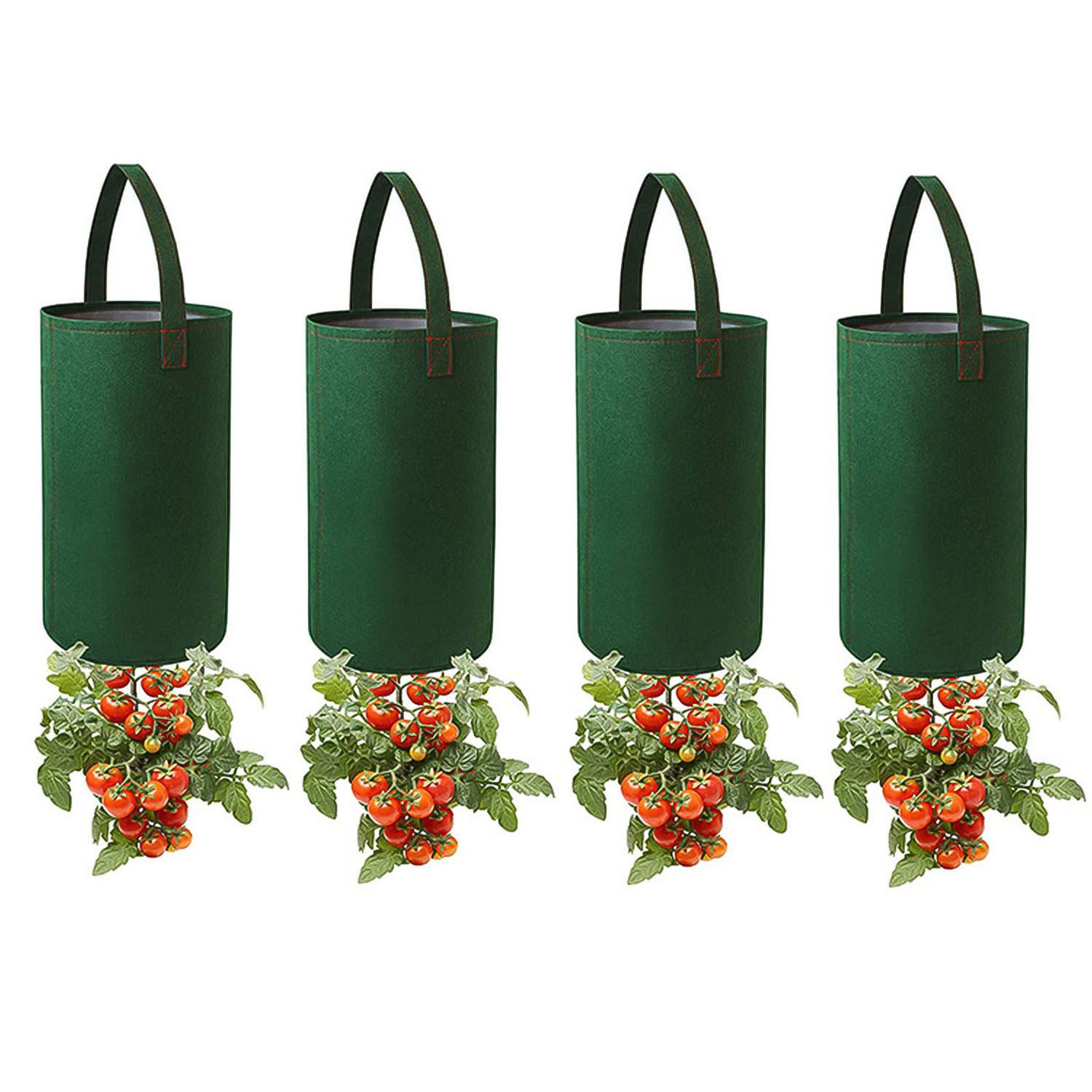 毛毡花盆悬挂式草莓毛毡种植袋番茄植物种植桶8/11孔美植袋花盆