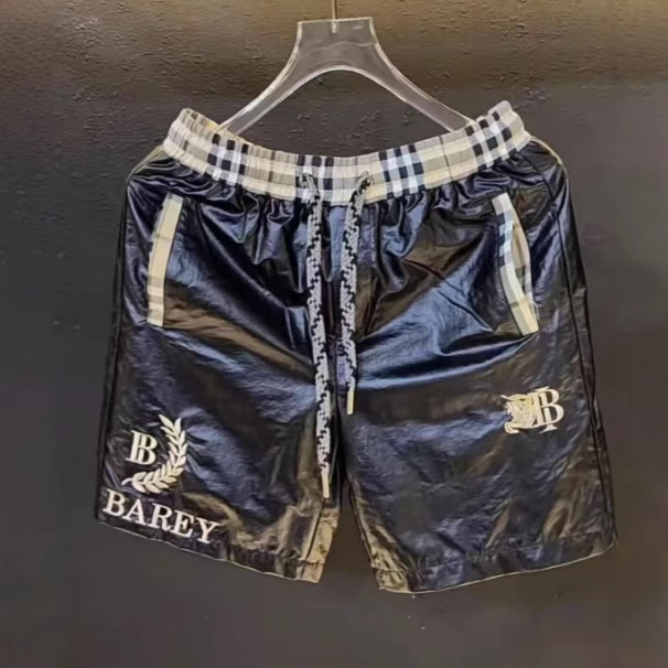 Fashionable and High-End Summer Men's Designer Plaid Patchwork Ins Casual Plaid Trendy Light Luxury Loose Shorts