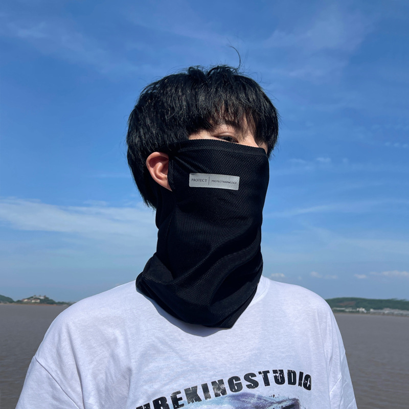 仿锦纶防晒面罩男士遮阳户外骑车遮脸冰丝口罩遮脖子男女款