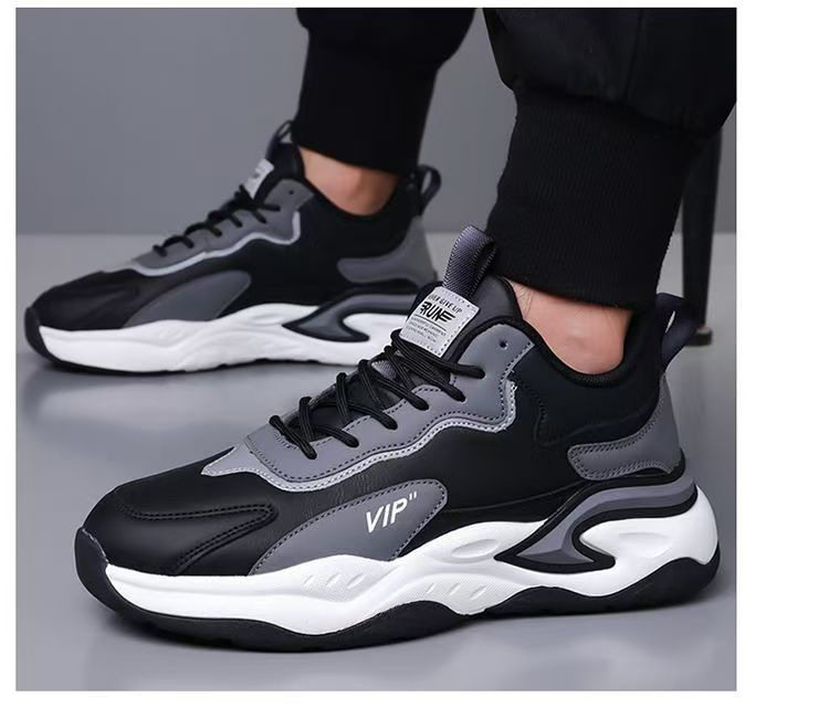 Giày thể thao nam đế mềm chống trượt kiểu mới, giày chạy bộ thoáng khí — A808 màu trắng, A808 màu xám, A808 màu đen chi tiết 17