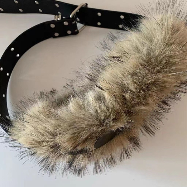 New niche American hot girl wide version imitation fur fur waist…