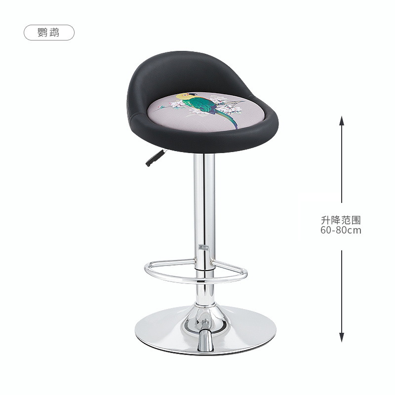 Fábrica directa silla de bar silla de bar elevación silla giratoria silla de respaldo silla casera alta silla de cajero image 16