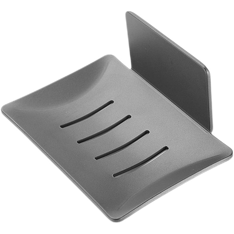 caja de jabón sin perforación tipo pared de inodoro lavabo estante en la pared de inodoro doméstico caja de jabón drenable