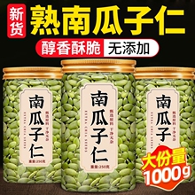 南瓜子仁5g罐装去壳原味新无壳南瓜子熟南瓜籽仁健康去皮烘焙