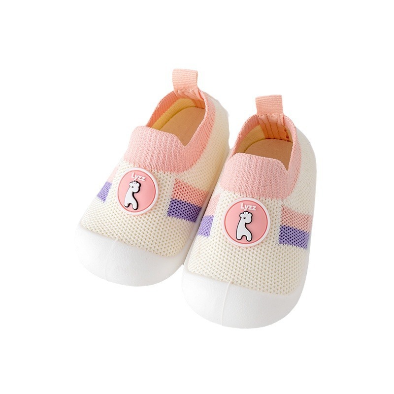 Primavera y otoño zapatos para bebés con suela suave antideslizante, zapatos para bebés con malla transpirable, zapatos para niños con tacones para interiores
